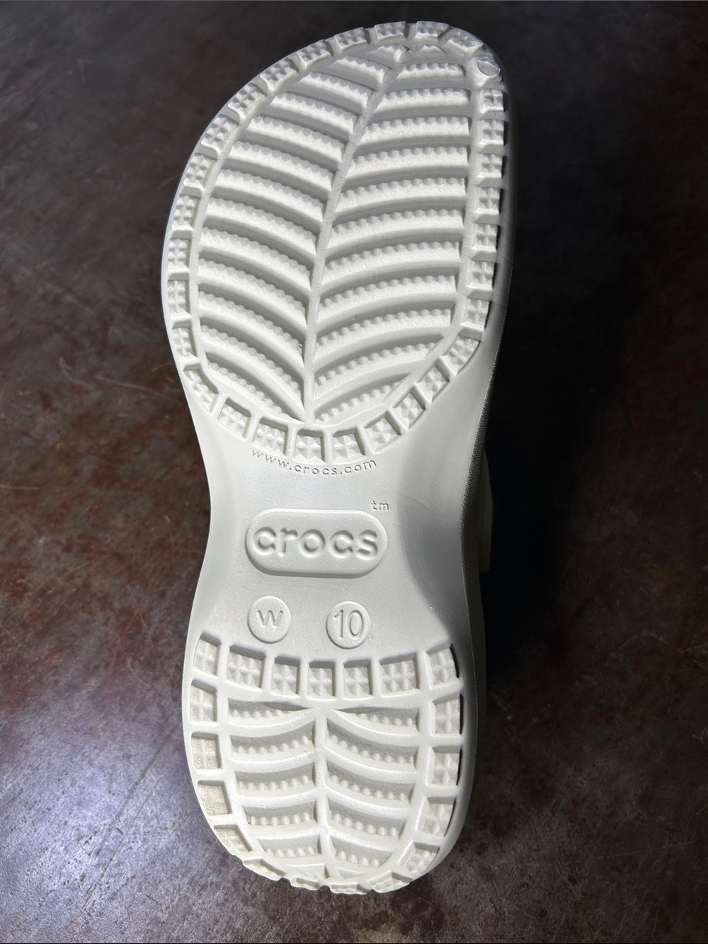 CROCS Classic Platform Cream (Bone) Slip-On Clog Women’s Size 10 - Picture 10 of 16